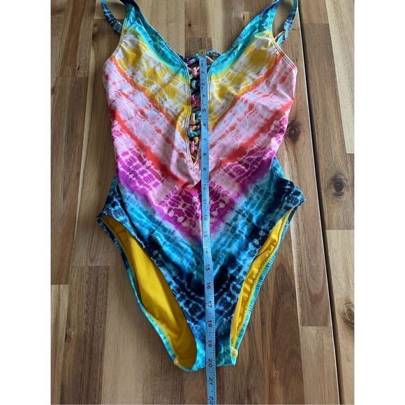 Bleu by Rod Beattie Good Vibrations Lattice-Front One-Piece Swimsuit - Picture 7 of 7